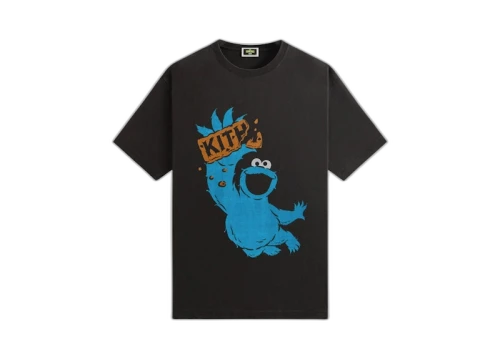 Kith x Sesame Street Cookie Monster Vintage Tee Black