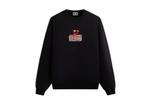 Kith x Sesame Street Elmo Nelson Crewneck Black