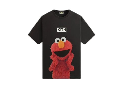 Kith x Sesame Street Elmo Tee Black
