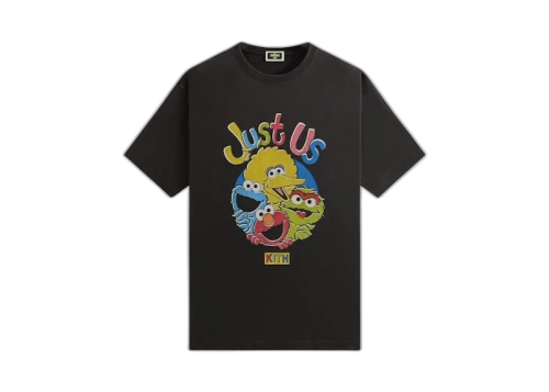 Kith x Sesame Street Just Us Vintage Tee Black