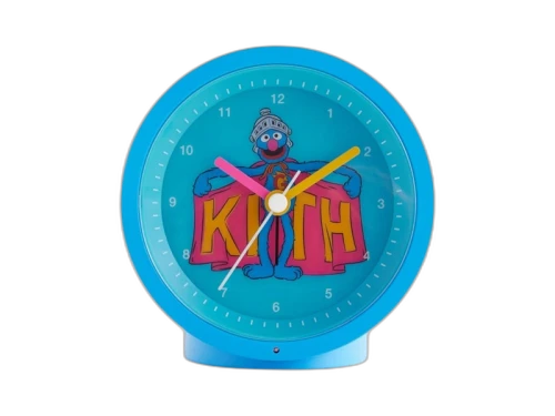 Kith x Sesame Street Kids Grover Clock White