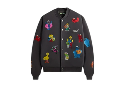 Kith x Sesame Street Marvin Bomber Jacket Hematite