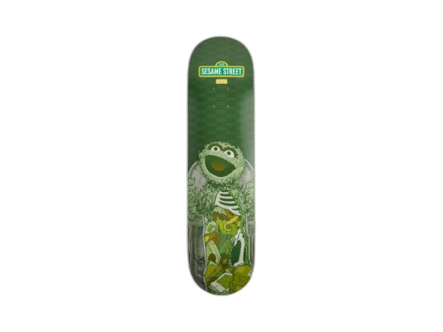 Kith x Sesame Street Oscar The Grouch Skateboard Deck Conifer