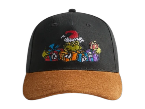 Kith x The Grinch Bay Low Pinch Crown Snapback Black
