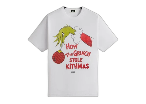Kith x The Grinch Book Title Vintage Tee White