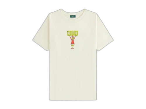 Kith x The Grinch Kids Classic Logo Tee Sandrift