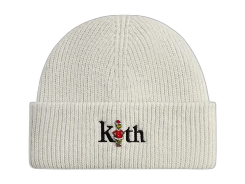 Kith x The Grinch Mia Beanie Light Heather Grey