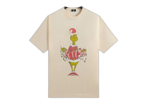 Kith x The Grinch Ornament Vintage Tee Sandrift