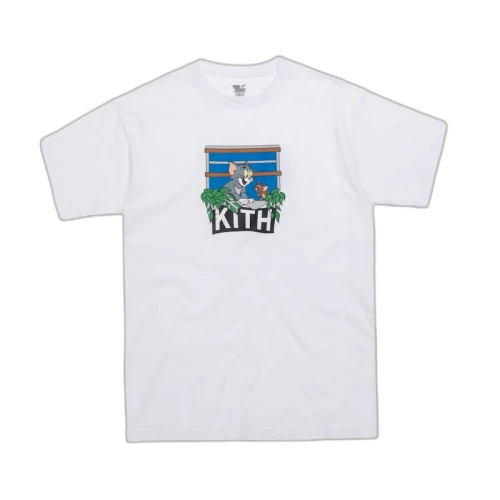 Kith x Tom & Jerry Hang Out Tee White