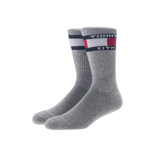 Kith x Tommy Hilfiger Badge Crew Sock Grey