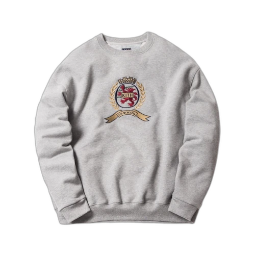 Kith x Tommy Hilfiger Crest Crewneck Grey