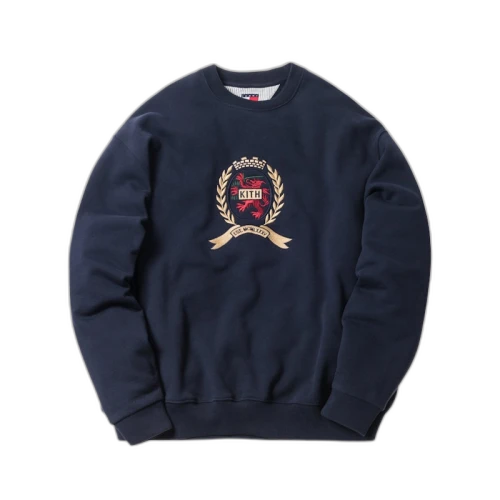 Kith x Tommy Hilfiger Crest Crewneck Navy