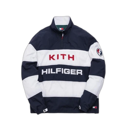 Kith x Tommy Hilfiger Stripe Woven Popover Navy/White