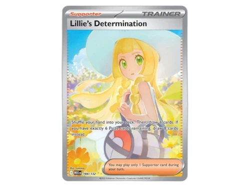 Lillie's Determination 2025 Pokémon Scarlet & Violet Mega Evolution Special Illustration Rare 184/132 Ungraded