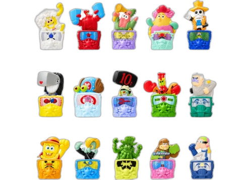 McDonald's X One Piece Spongebob Happy Meal Toys Complete Set of 15