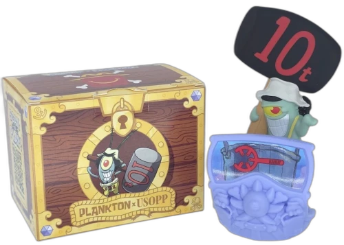 McDonald's X One Piece Spongebob - Plankton x Usopp Happy Meal Toy