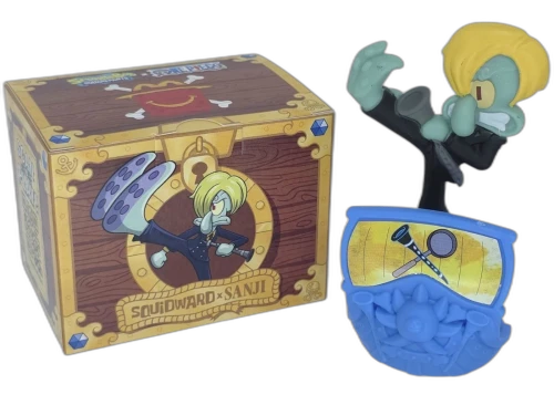 McDonald's X One Piece Spongebob - Squidward x Sanji Happy Meal Toy