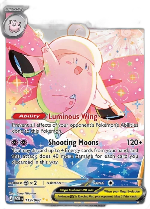 Mega Clefable ex SIR 2026 Pokémon Mega Evolution Perfect Order 120/088 Ungraded