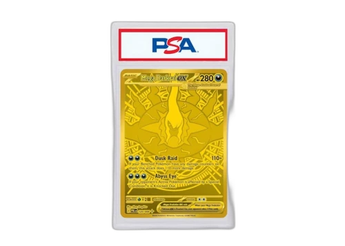 Mega Darkrai 2026 Pokémon Mega Evolution Pitch Black Mega Darkrai ex Gold Card 120/084 (PSA or BGS Graded)