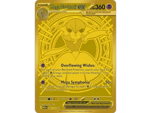 Mega Gardevoir ex 2025 Pokémon Scarlet & Violet Mega Evolution Hyper Rare 187/132 Ungraded