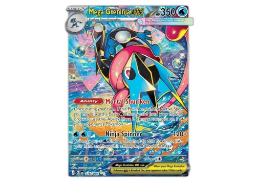 Mega Greninja 2026 Pokémon Mega Evolution Chaos Rising Mega Greninja ex (English) 116/086 Ungraded