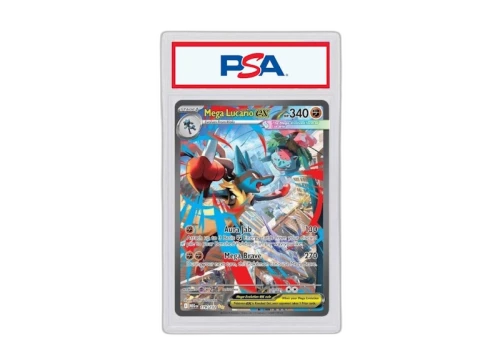 Mega Lucario ex 2025 Pokémon Mega Evolution Holo 179/132 (PSA or BGS Graded)