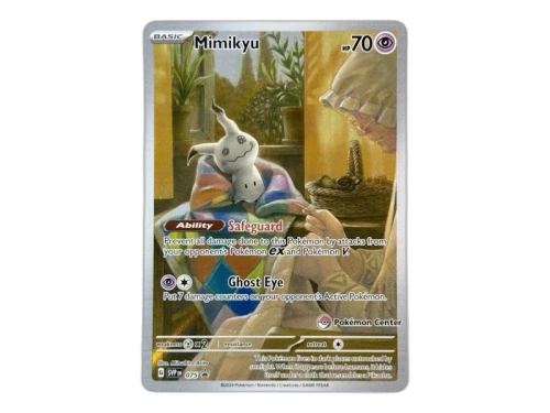 Mimikyu 2024 Pokémon Scarlet & Violet Paldean Fates Stamped Promo Promo Ungraded
