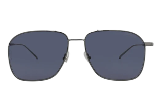 Montblanc Aviator Frame Metal Sunglasses MB0214S-30012156-008 Ruthenium Ruthenium Blue