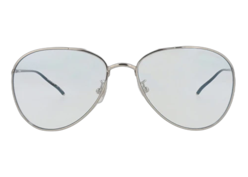 Montblanc Photochromic Aviator Frame Metal Sunglasses MB0128S-30009093-009 Silver Silver Transparent