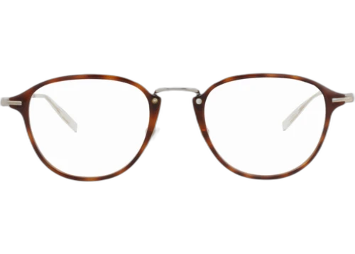 Montblanc Round Frame Injection Optical Frames MB0155O-30010178-002 Havana Gold Transparent