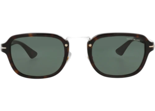 Montblanc Square Frame Recycled Acetate Sunglasses MB0264S-30014166-002 Havana Havana Green