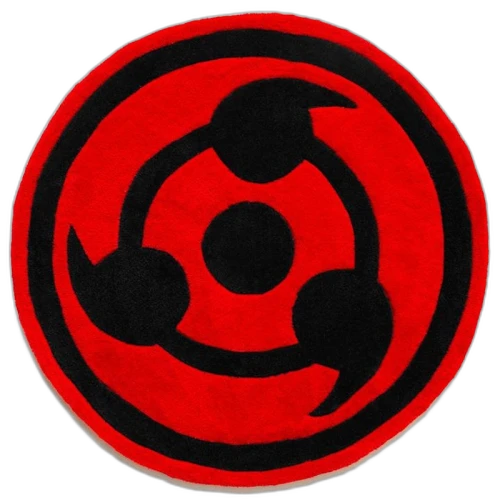 Hypland x Naruto Sharingan Rug Red