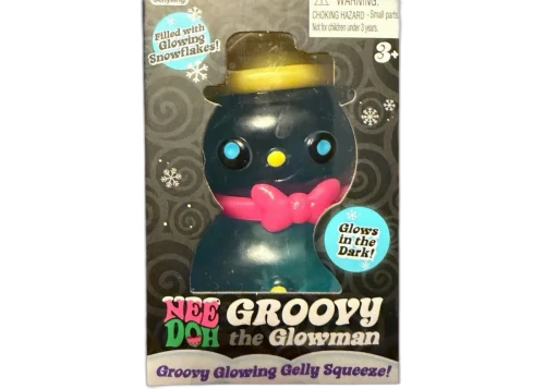 NeeDoh Groovy Glowman Gelly Squeeze! Squishy Fidget Toy Blue