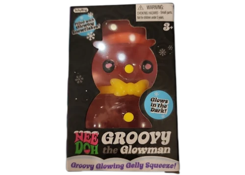 NeeDoh Groovy Glowman - Gelly Squeeze! Squishy Fidget Toy Red