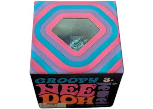 NeeDoh Groovy Jewel Mini Squishy Fidget Toy Blue