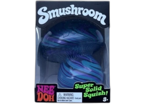 NeeDoh Smushroom Squishy Fidget Toy Blue/ Purple