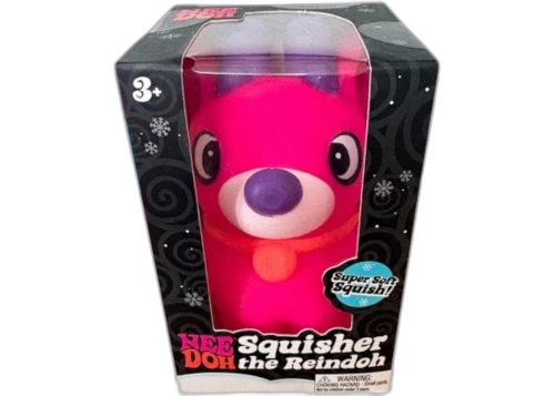 NeeDoh Squisher the Reindeer Squishy Fidget Toy Pink