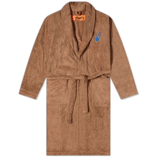 OFF-WHITE Arrow Leaves Bathrobe Brown
