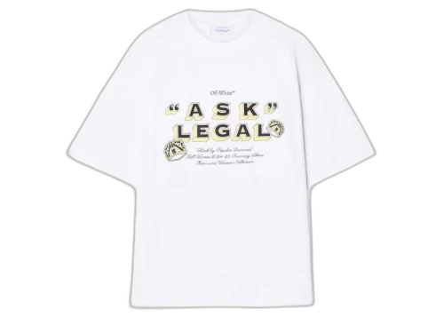 OFF-WHITE "Ask Legal" Show Tee White