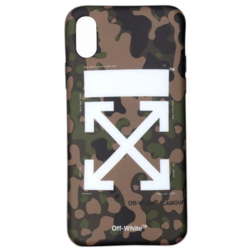 OFF-WHITE Camouflage iPhone X Case (SS19) Camo/White