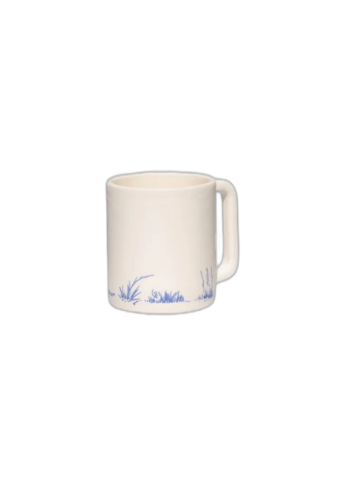 OFF-WHITE Ceramic Coffee Mug White/Brilliant Green