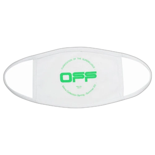 OFF-WHITE Harry The Bunny Face Mask White/Brilliant Green