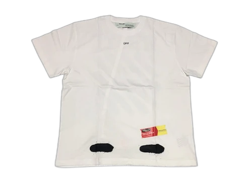 OFF-WHITE Incomplete Spray Paint Tee White