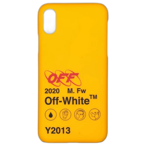 OFF-WHITE Industrial Y013 iPhone X Case Yellow/Black