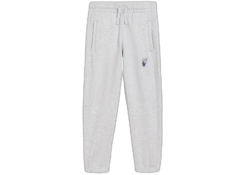 OFF-WHITE Kids Marker Sweatpants Grey/Blue