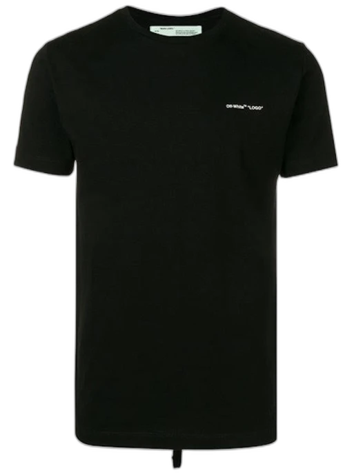 OFF-WHITE LOGO Slim Tee Black