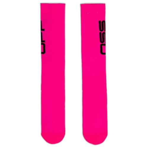 OFF-WHITE Off Side Print Socks Fuchsia/Black