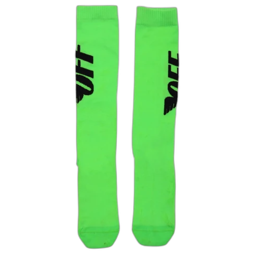OFF-WHITE Off Wings Socks (SS19) Green/Black