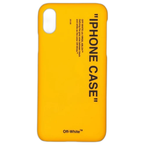 OFF-WHITE Quote iPhone XS Max Case Yellow/Black