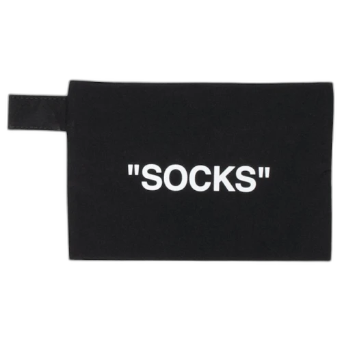 OFF-WHITE Socks Pouch Black/White